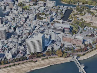 Okayama City, Japan (2023) 3D Model