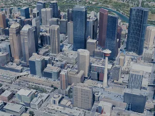 Calgary City, AB, Canada (2024) 3D Model