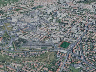 Clermont-Ferrand City, France (2024) 3D Model