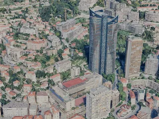 Monaco City, Monaco (2024) 3D Model