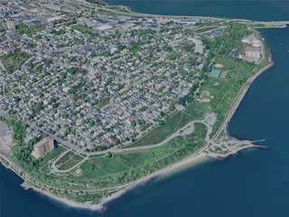 Portland City, ME, USA (2024) 3D Model