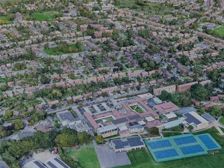 St. Albans City, UK (2022) 3D Model