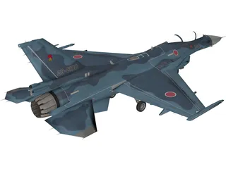 Mitsubishi F-2 3D Model