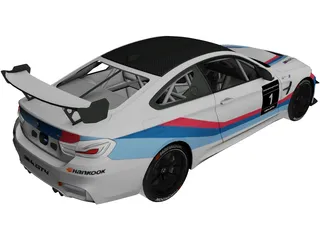 BMW M4 GT4 (2018) 3D Model