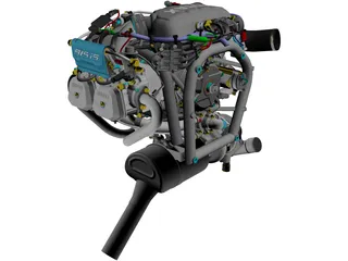 Rotax 915 iS Engine 3D Model