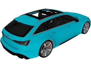 Audi RS6 Avant (2020) 3D Model