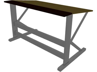 Desk 3D Model