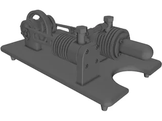 Stirling Engine 3D Model