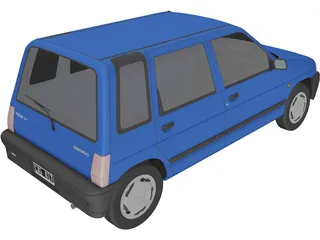 Daewoo Tico SX (1998) 3D Model