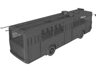 3D model Ikarus bus VR / AR / low-poly