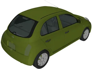 Nissan Micra (2002) 3D Model