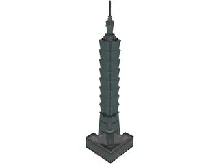 Taipei 101 World Financial Center 3D Model