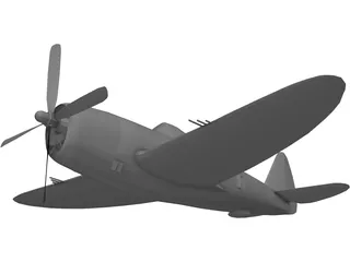 Republic P-47D Thunderbolt 3D Model