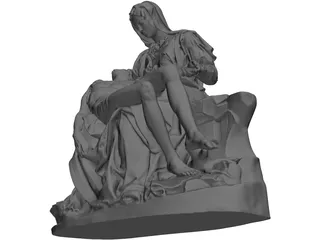 Pieta di Michelangelo 3D Model