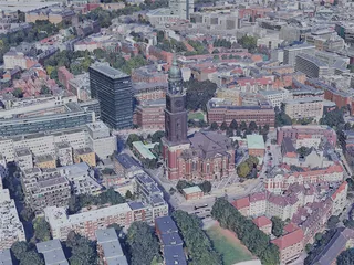 Hamburg City, Germany (2019) 3D Model