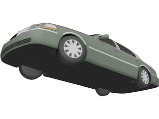 Lincoln Town Car Presidential (2008) 3D Model