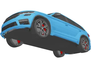 Vehicles - Skoda Kodiaq RS 2019, CARS_3442. 3D stl model for CNC