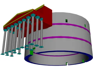 Pantheon 3D Model