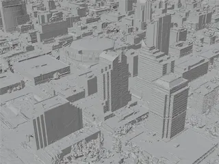 Sacramento City, USA (2023) 3D Model