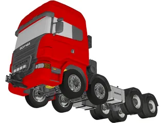 Scania 8X4 3D Model