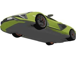 Lamborghini Sian (2020) 3D Model