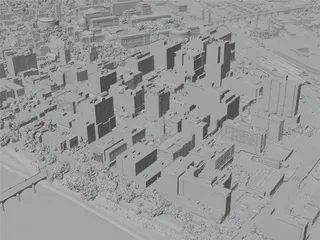 Harrisburg City, PA, USA (2022) 3D Model