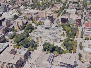 Madison City, WI, USA (2023) 3D Model