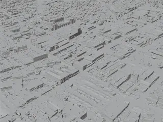 Santa Fe City, NM, USA (2023) 3D Model