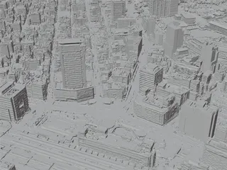 Shizuoka City, Japan (2023) 3D Model