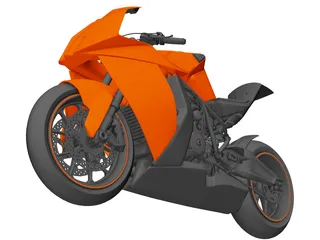 KTM 1190 RC8 R Track 3D Model