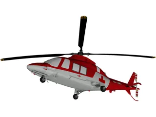 AgustaWestland AW109 Grand Helicopter 3D Model