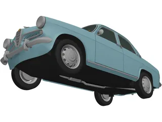 Alfa Romeo Giulietta 750 Berlina (1955) 3D Model
