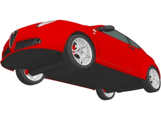 Alfa Romeo MiTo Quadrifoglio Verde (2014) 3D Model