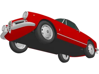 Alfa Romeo Giulietta Spider (1955) 3D Model