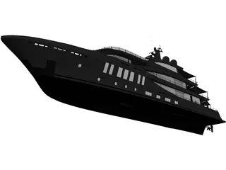 Amels 200 Yacht 3D Model