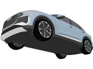 Aud Q4 E-Tron S-Line (2022) 3D Model