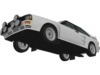 Audi Quattro A2 (1981) 3D Model