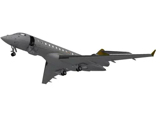 Bombardier Global 6000 3D Model