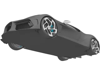 Bugatti La Voiture Noire (2019) 3D Model