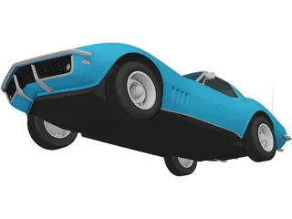 Chevrolet Corvette Convertible (1968) 3D Model