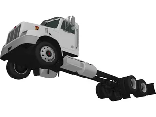 Peterbilt 330 Chassis 3-axle (2003) 3D Model