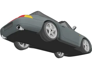Porsche 911 Carrera Cabrio (1994) 3D Model