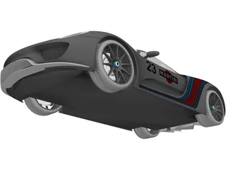 Porsche 918 Spyder Martini (2013) 3D Model
