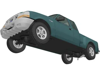 Ford Ranger ExtendedCab XLT (1998) 3D Model