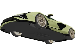 Lamborghini Sian (2020) 3D Model