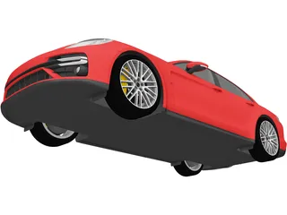 Porsche Panamera Turbo S Sport Turismo (2021) 3D Model