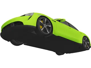 Porsche Taycan Turbo S (2020) 3D Model