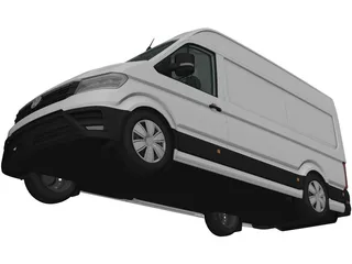 Volkswagen Crafter L1H2 (2017) 3D Model