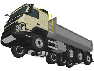 Volvo FMX Tridem (2013) 3D Model