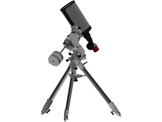 SkyWatcher EQ6-R and TS RC8 Telescope 3D Model